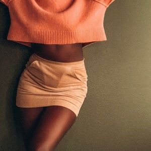 House of CB corduroy mini skirt